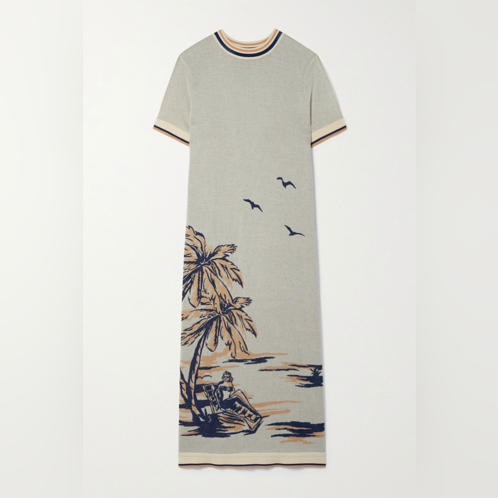 Zimmermann Tropicana midi knit dress